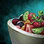 Bowl of Fruit Salad with Cilantro Garnish.png
