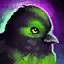 Mini Black and Green Cuckoo Hatchling.png