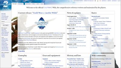 The main page